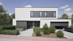 Neubau eines Einfamilienhauses mit Doppelgarage